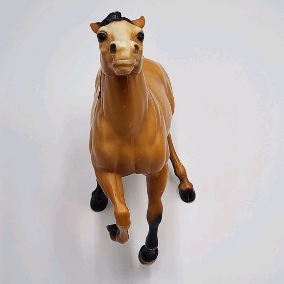 Vintage 70's Breyer Horse 87 Traditional Diablo Mustang Buckskin Semi Rearing - Picture 2 of 11
